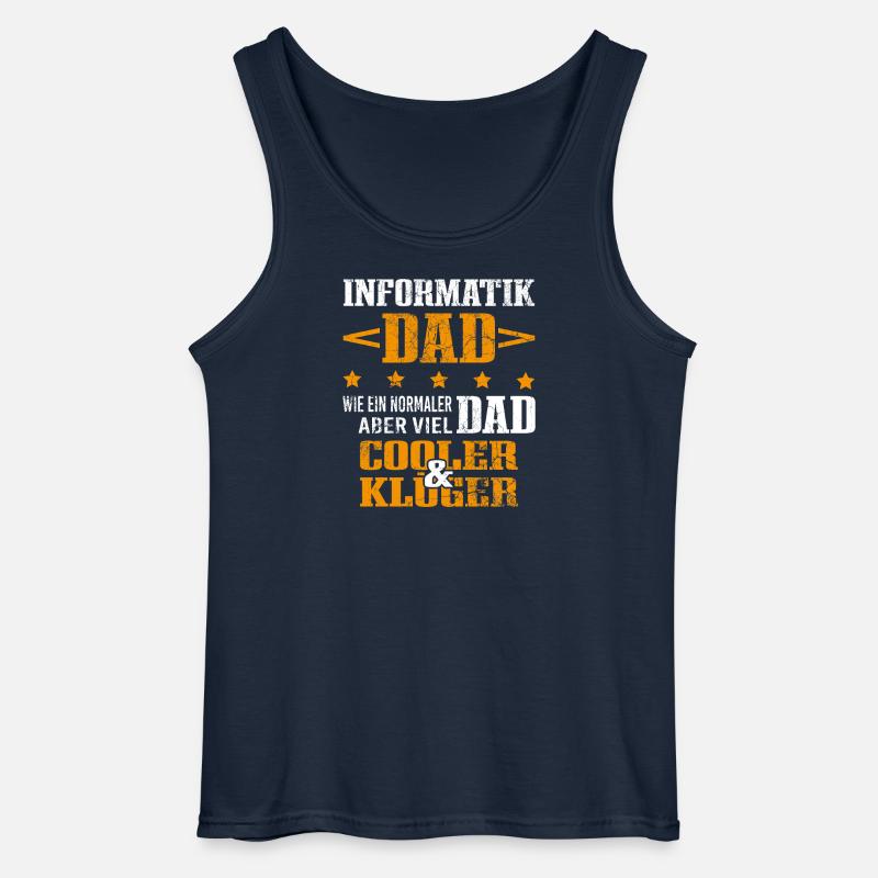 Informatiker Vater Programmierer Technik-Nerd - Gildan Männer Tank Top - Navy
