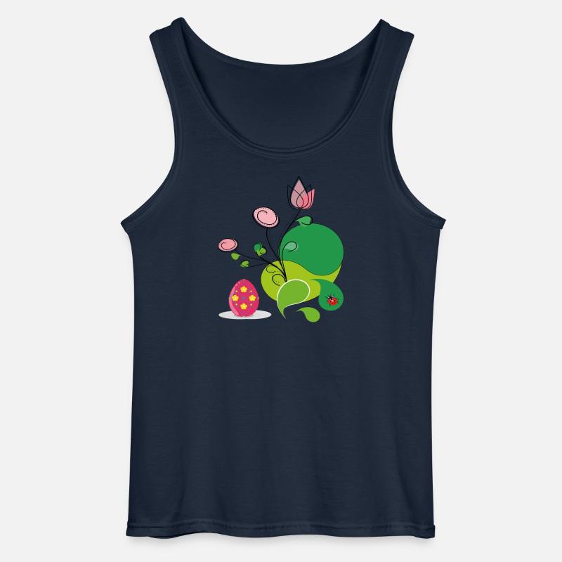 Ostergruß - Gildan Männer Tank Top - Navy