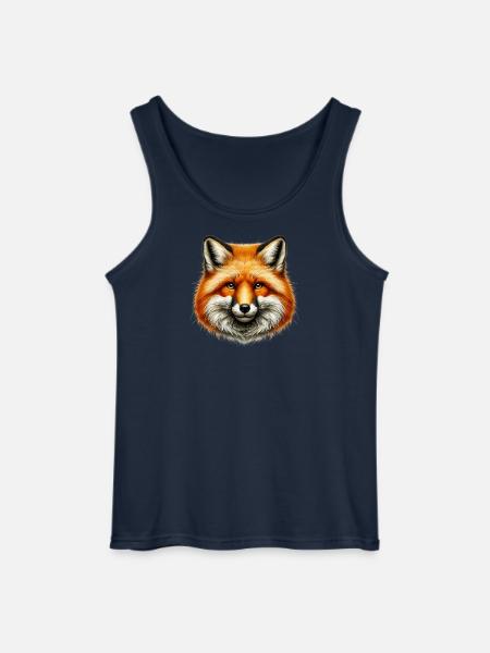 Fox - Gildan Men’s Tank Top - navy
