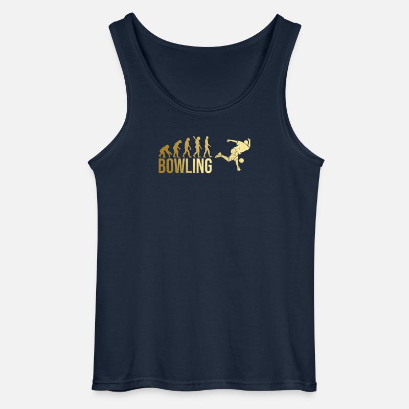 Evolution Bowling - Gildan Männer Tank Top - Navy