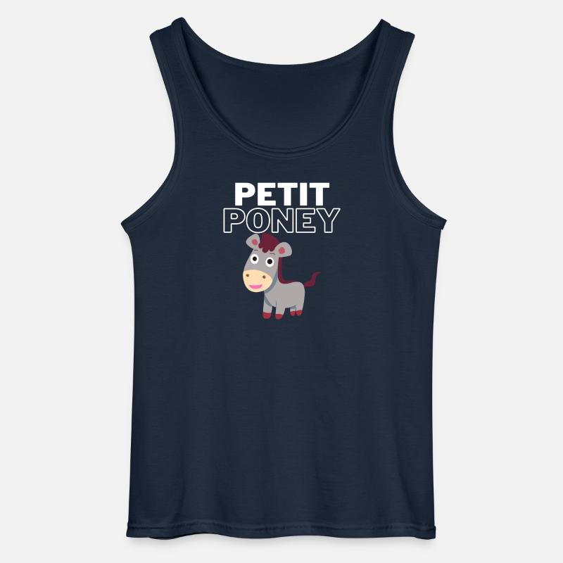 Kleines Pony - Gildan Männer Tank Top - Navy