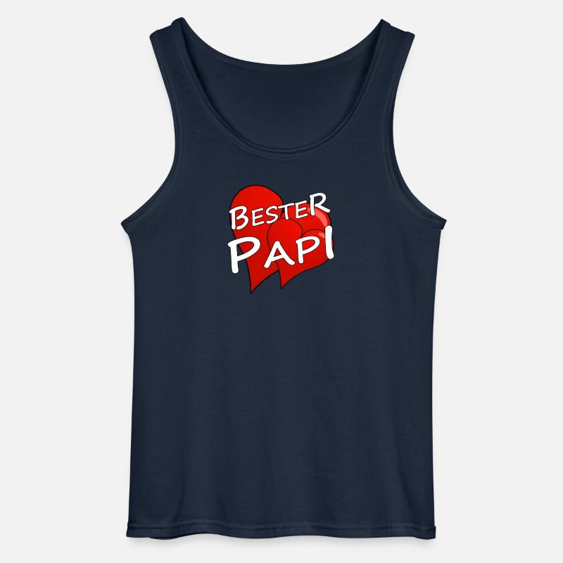 BESTER PAPI - Gildan Männer Tank Top - Navy