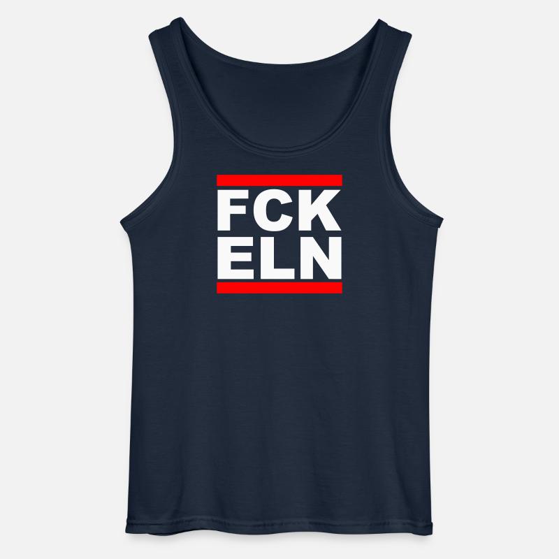 FCK ELN - Gildan Männer Tank Top - Navy