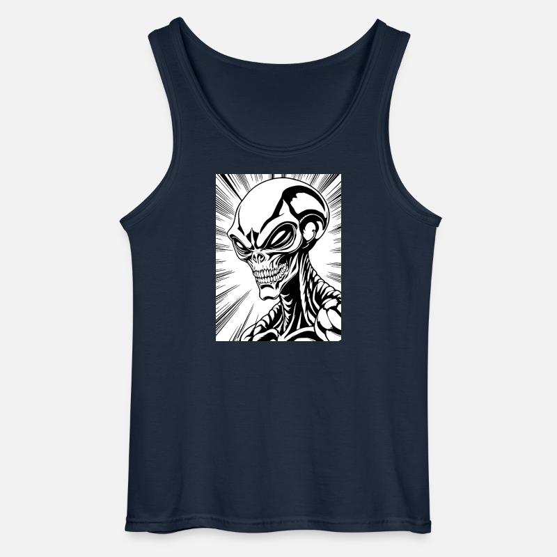 Straniero - Canotta da uomo Gildan - navy