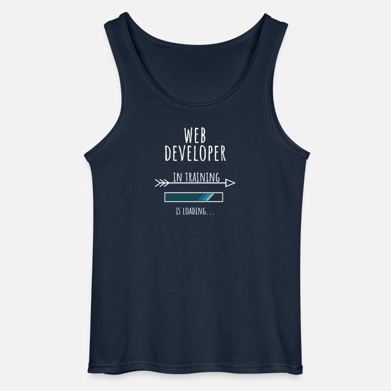 Web Developer in Ausbildung Beruf Geschenk - Gildan Männer Tank Top - Navy