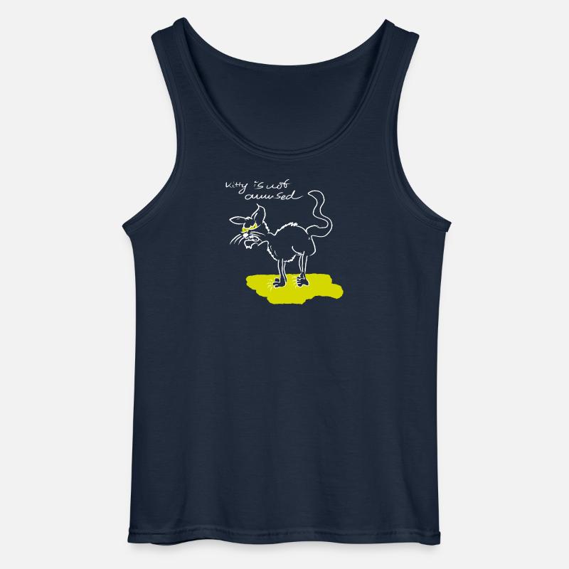 Kitty 2 - Gildan Männer Tank Top - Navy