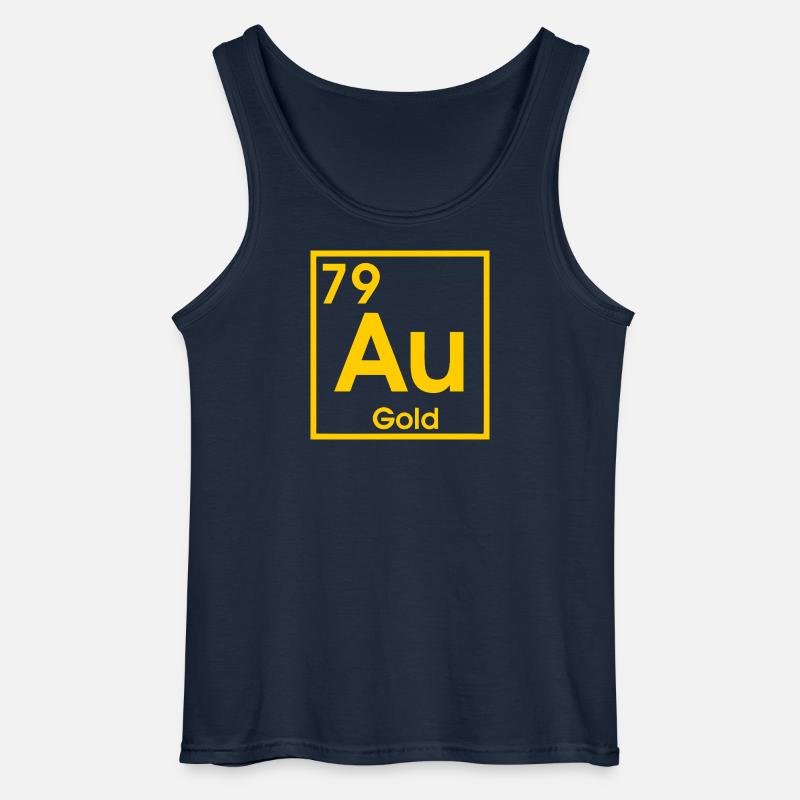 AU Gold – Design des Elementsymbols - Gildan Männer Tank Top - Navy