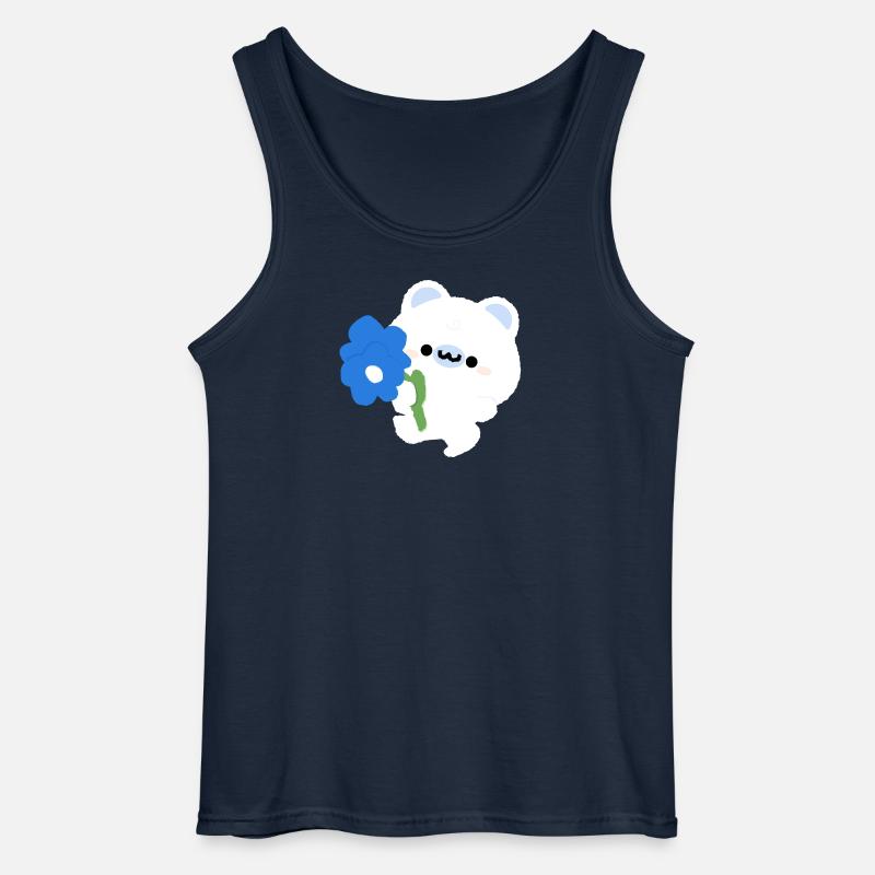 Romantischer Eisbär - Gildan Männer Tank Top - Navy