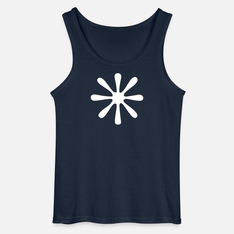 Ornament - Splash - Vectorgraphic - Gildan Männer Tank Top - Navy