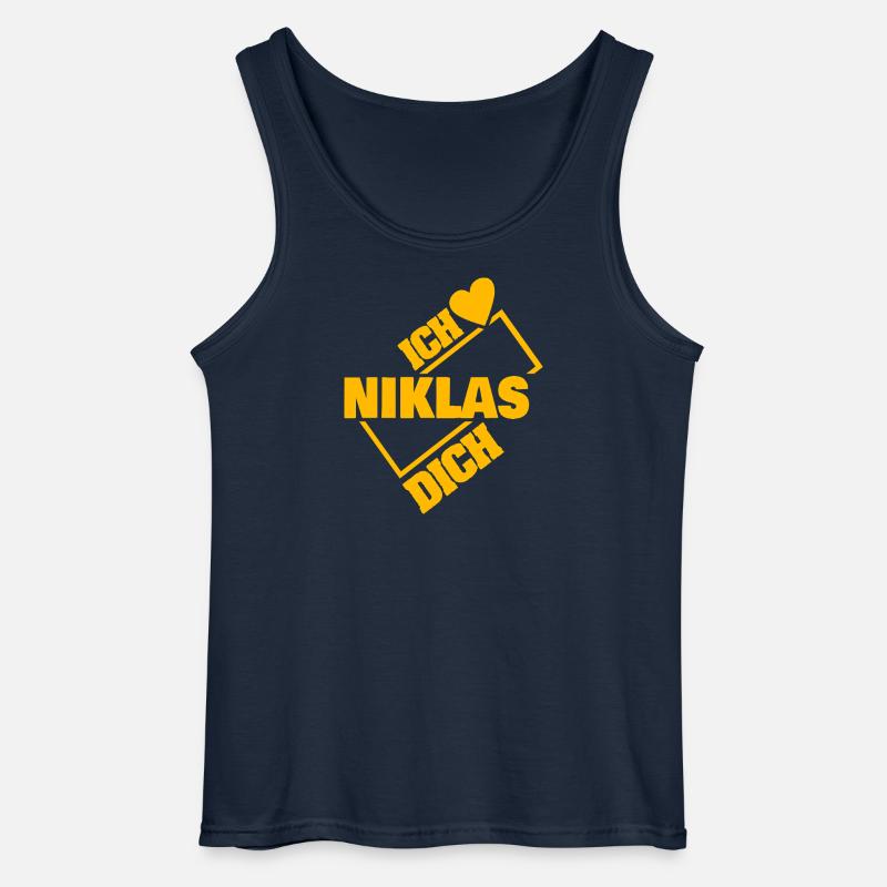 Niklas - Gildan Männer Tank Top - Navy