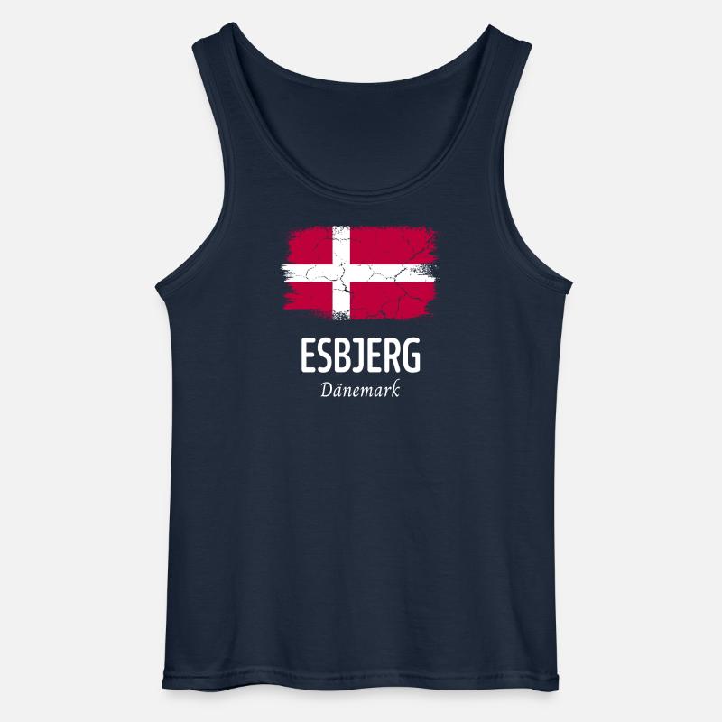 Esbjerg - Gildan Männer Tank Top - Navy