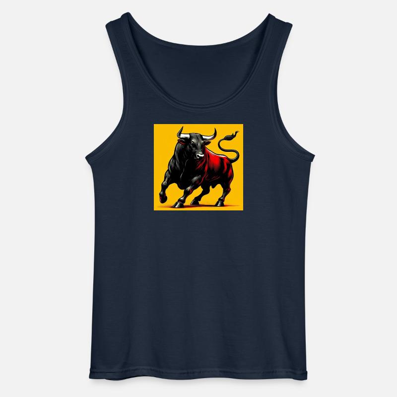 bull - Gildan Men’s Tank Top - navy