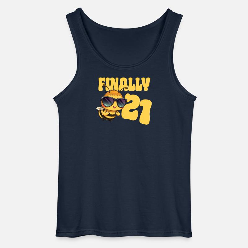 Finally 21 - Gildan Men’s Tank Top - navy