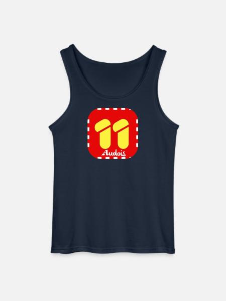 Audois Logo 11 - Gildan Men’s Tank Top - navy