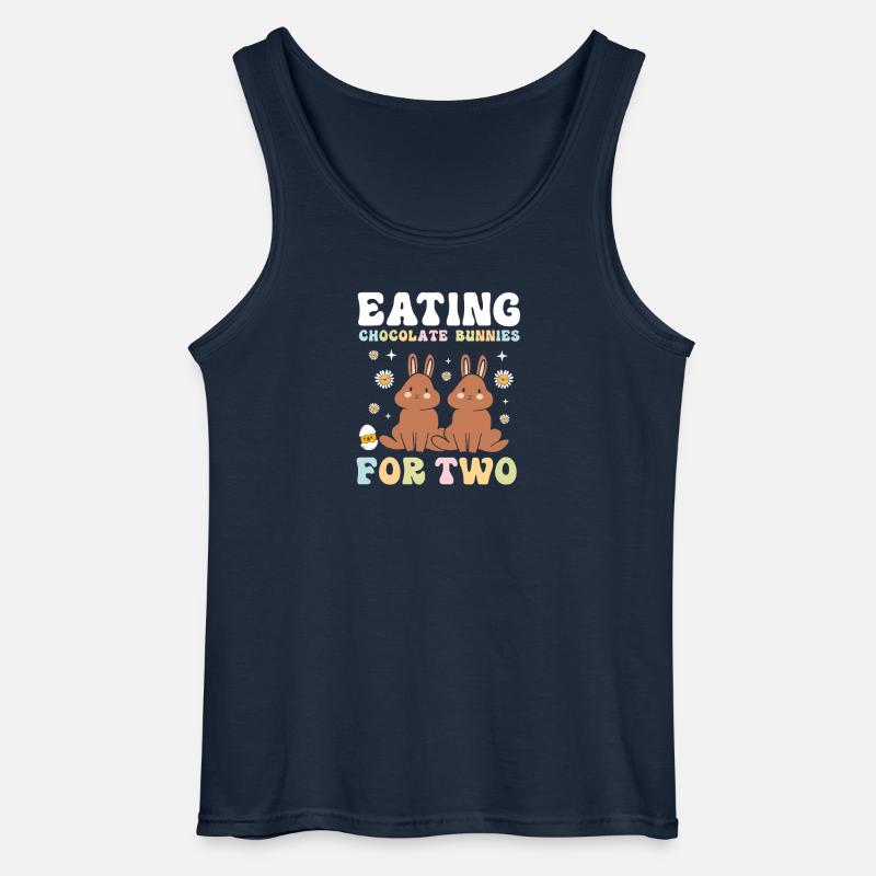 Werdende Mutter Ostern Gender Reveal - Gildan Männer Tank Top - Navy
