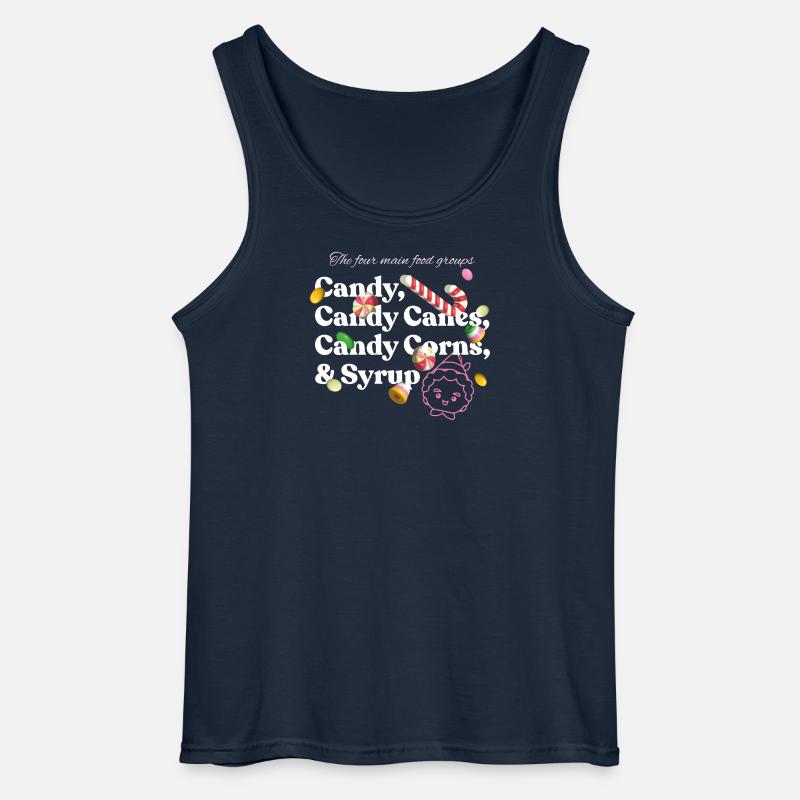Buddy Der Weihnachtself Candy Design - Gildan Männer Tank Top - Navy