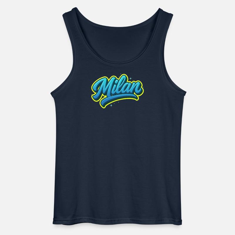 Graffiti Vorname Leon Ideales Druckgeschenk - Gildan Männer Tank Top - Navy