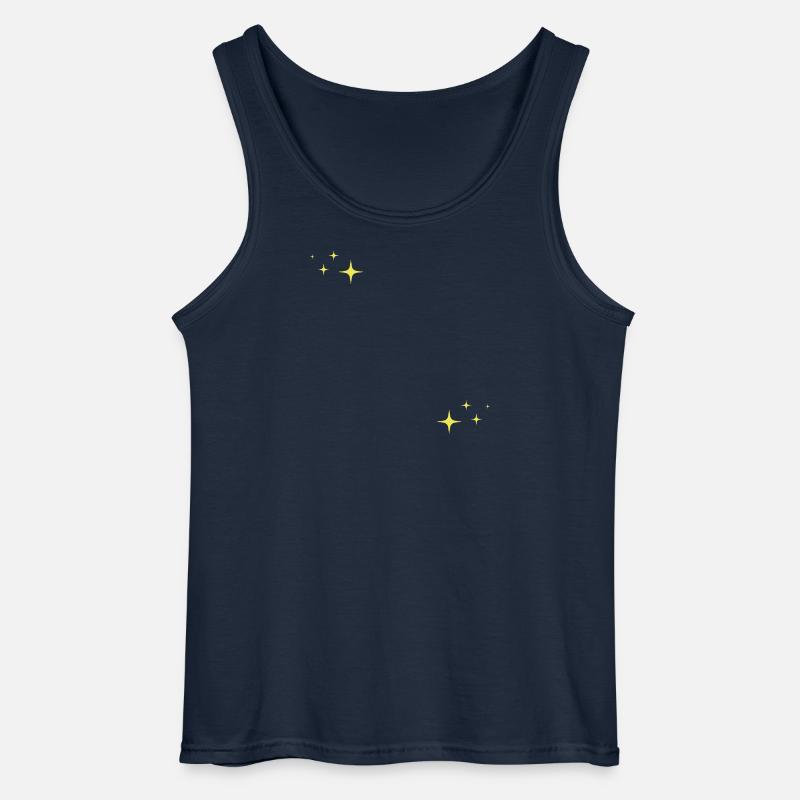 Funkeln Glitzer Sterne - Gildan Männer Tank Top - Navy