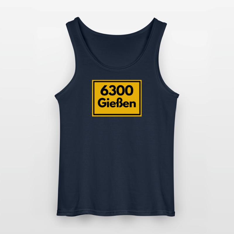 OLD POSTCODE ZIP CODE RETRO 6300 GIESSEN Gildan Men’s Tank Top