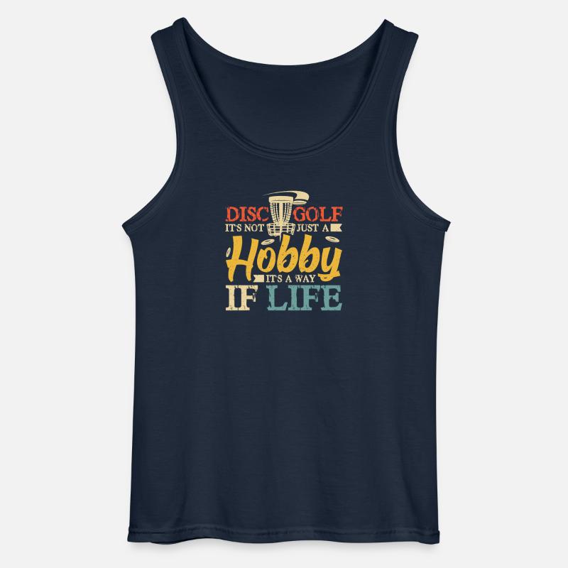 Disc Golf Geschenke Discgolf - Gildan Männer Tank Top - Navy