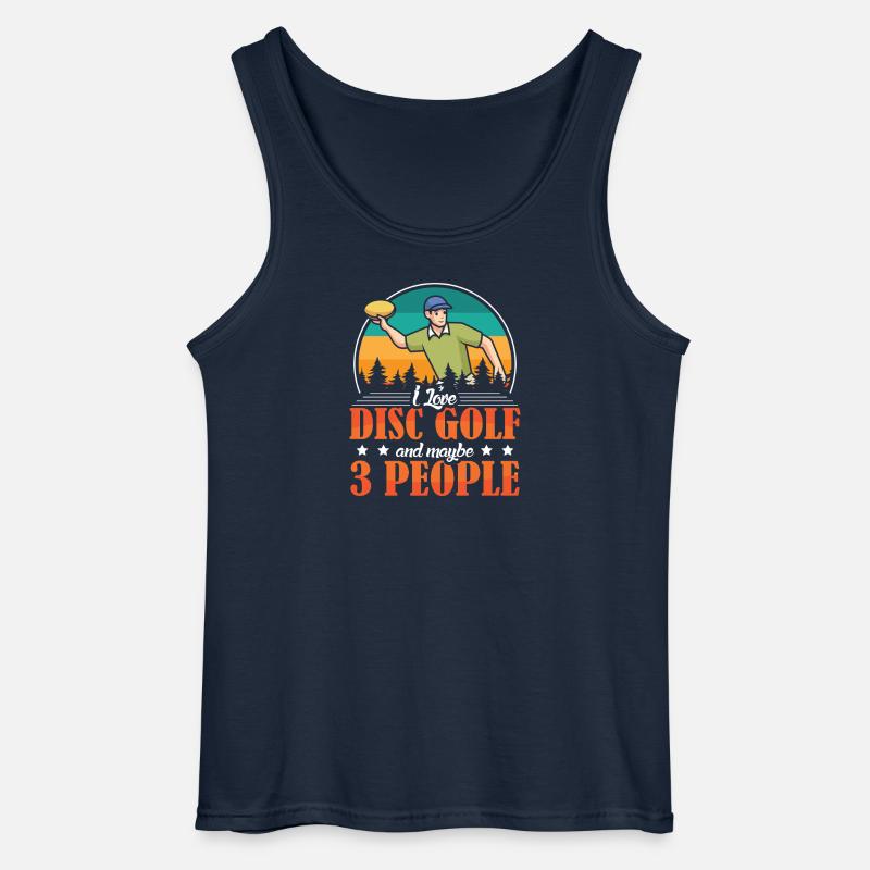 Disc Golf Geschenke Discgolf - Gildan Männer Tank Top - Navy