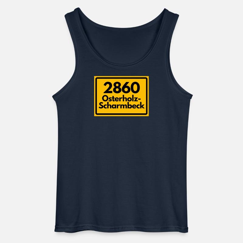 OLD POSTCODE POSTCODE 2860 OSTERHOLZ-SCHARMBECK - Gildan Men’s Tank Top - navy