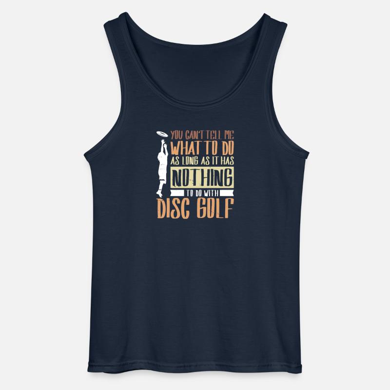 Disc Golf Geschenke Discgolf - Gildan Männer Tank Top - Navy