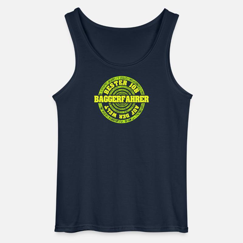 Beruf Baggerfahrer - Gildan Männer Tank Top - Navy