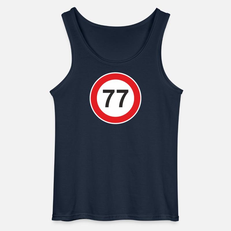 77. siebenundsiebzig Jahre Geschenk Überraschung - Gildan Männer Tank Top - Navy