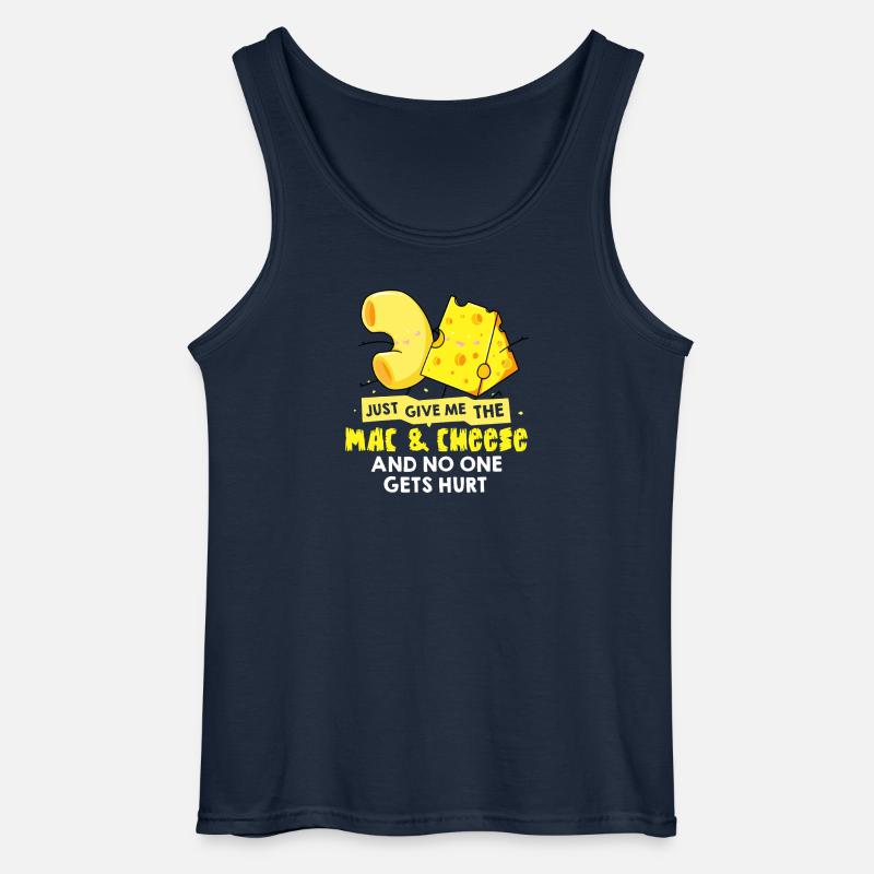 Mac & Cheese Meme Tee - Gildan Männer Tank Top - Navy
