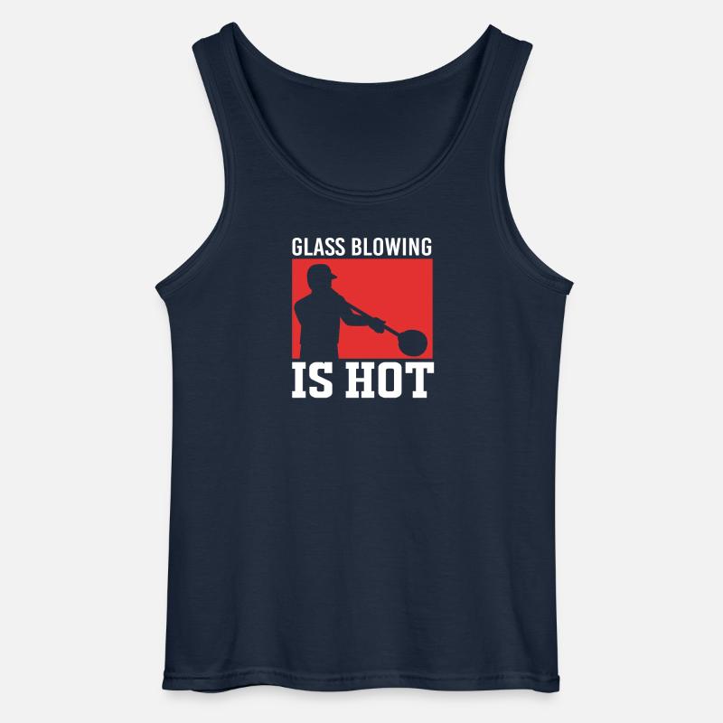 Glasbläser Glas - Gildan Männer Tank Top - Navy