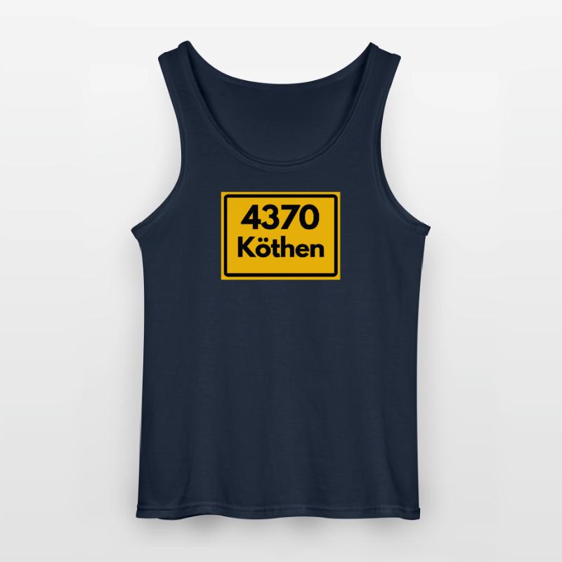 OLD POSTCODE ZIP CODE 4370 KÖTHEN HEIMATSTOLZ Gildan Men’s Tank Top
