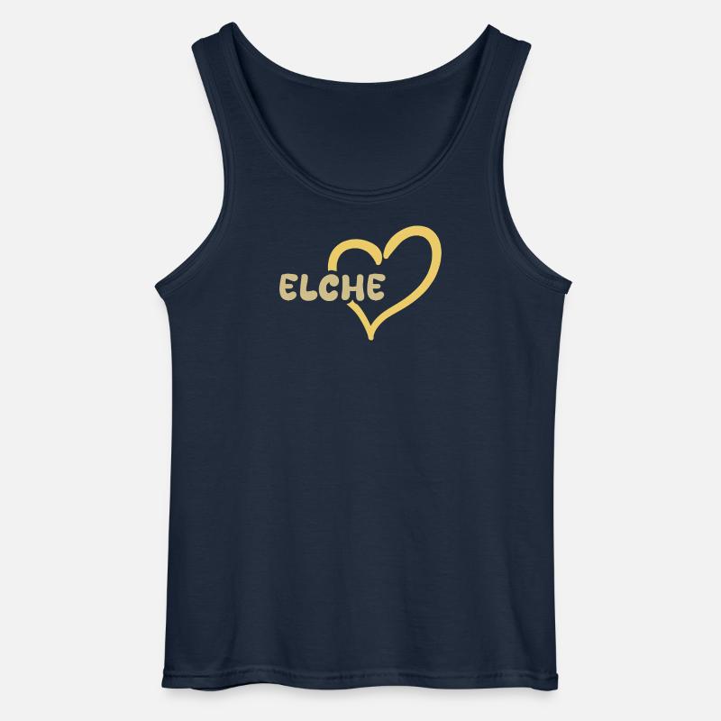Elche als Urlaub - Gildan Männer Tank Top - Navy