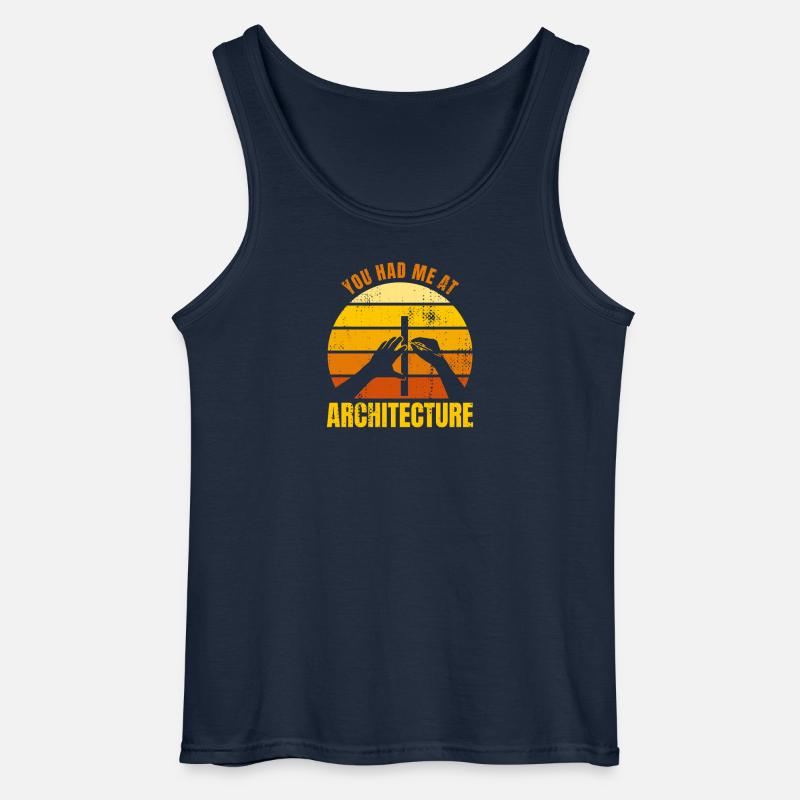 Architekten Spruch - Gildan Männer Tank Top - Navy