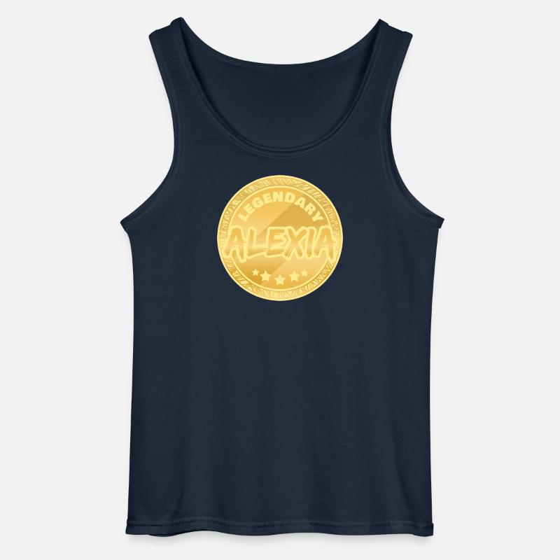 Alexia als Geschenkidee - Gildan Männer Tank Top - Navy