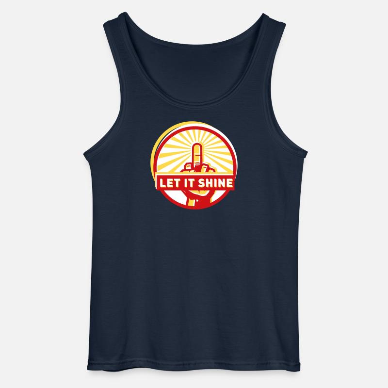 let it shine - Gildan Männer Tank Top - Navy