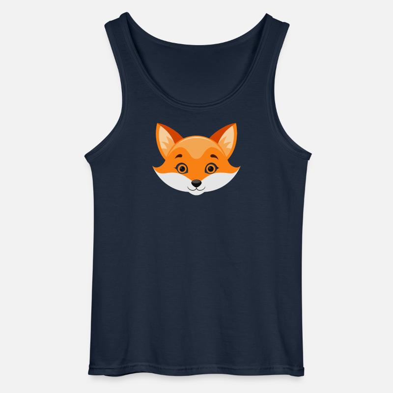 Fuchsgesicht - Gildan Männer Tank Top - Navy