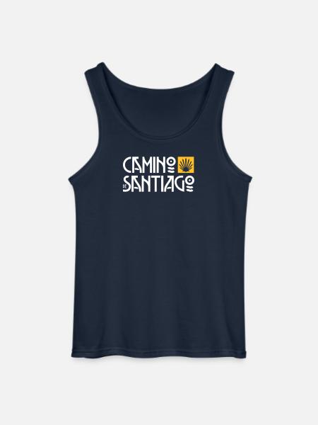 Camino de Santiago | Cammino di Santiago | Refuso Art Deco - Canotta da uomo Gildan - navy