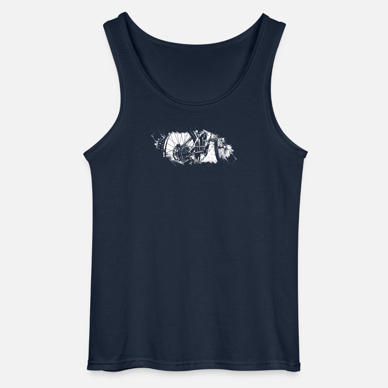 Zahnräder in Bewegung - Gildan Männer Tank Top - Navy
