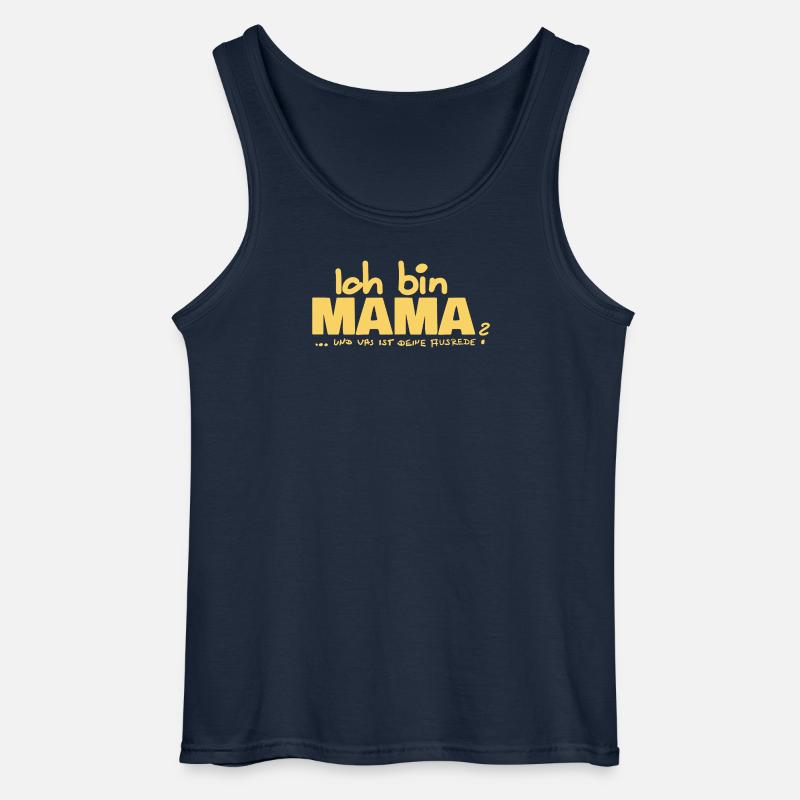 Ich bin Mama Mutterschaft Statement - Gildan Männer Tank Top - Navy