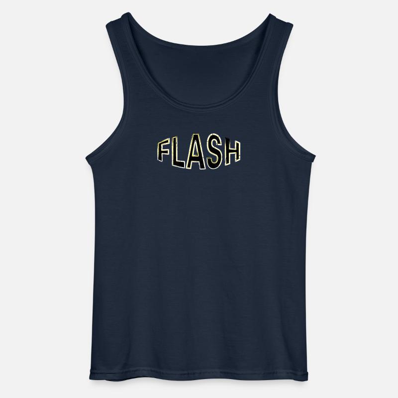 FLASH Label mit Blitzen - Gildan Männer Tank Top - Navy