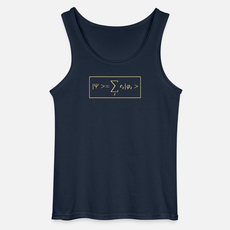Quantenphysik Quanten Physik Quantensprung - Gildan Männer Tank Top - Navy
