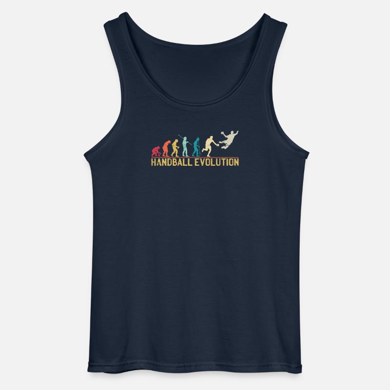 Handball Evolution Progression Design - Gildan Männer Tank Top - Navy