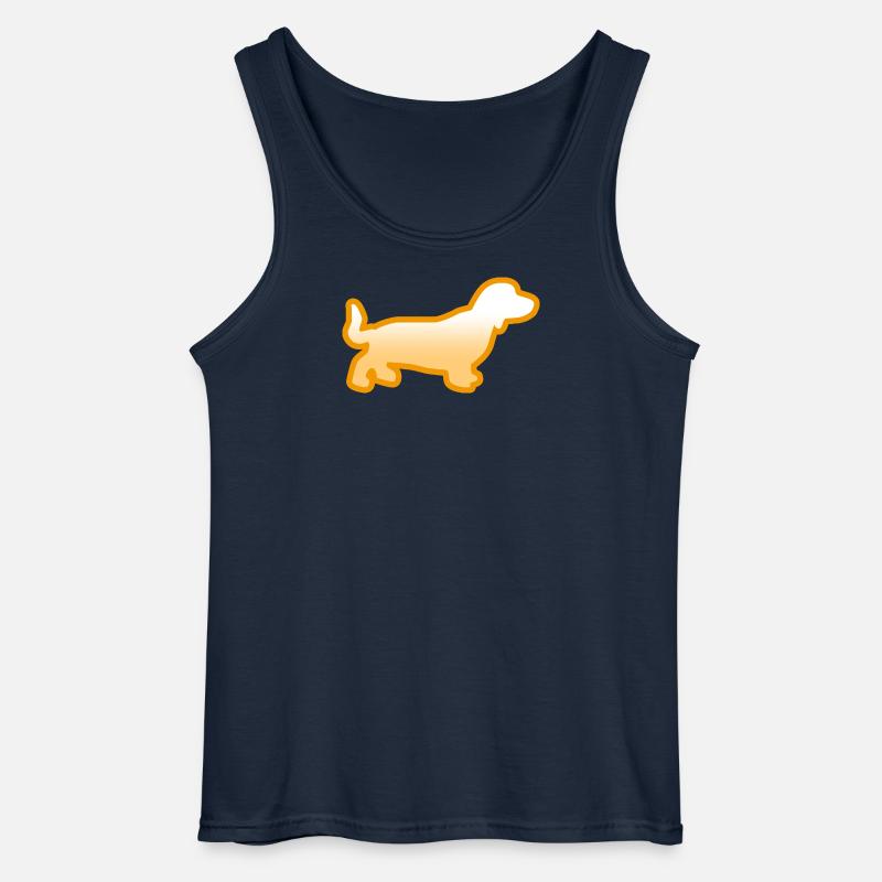Dackel - Gildan Männer Tank Top - Navy