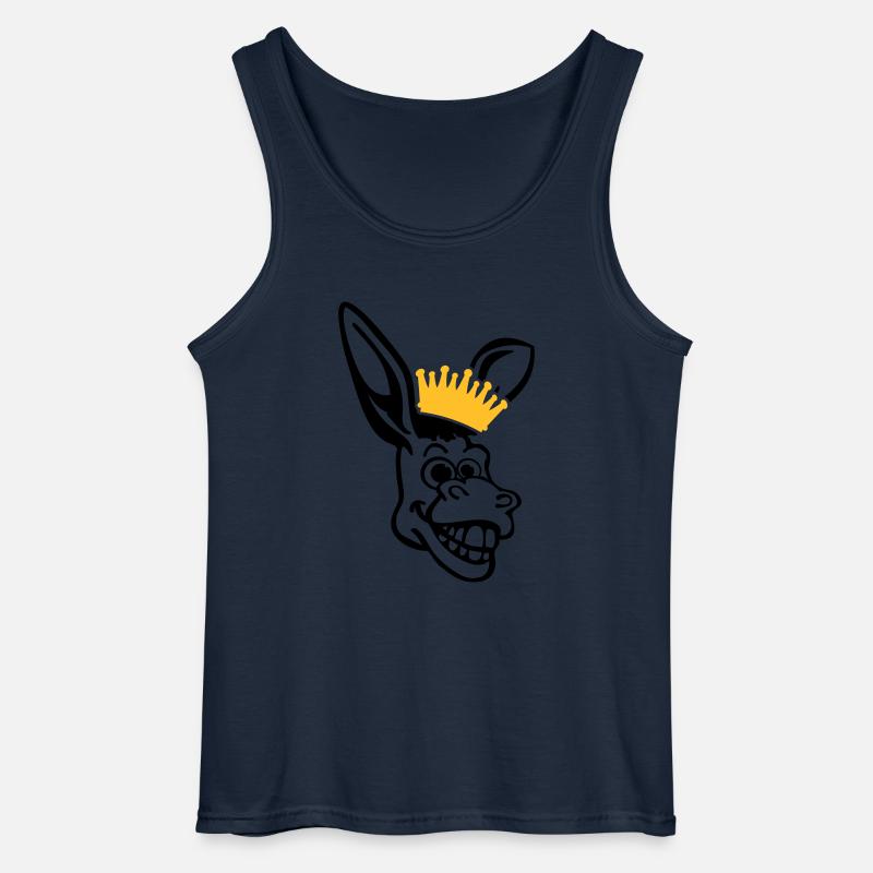 donkey_face_pe2 - Gildan Männer Tank Top - Navy