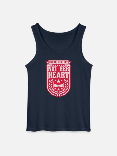 break her bed Quote - Gildan Men’s Tank Top - navy