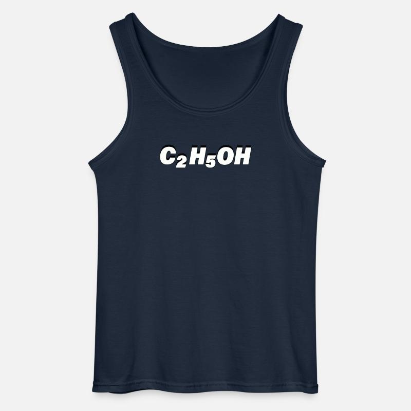 C2H5OH - Gildan Männer Tank Top - Navy