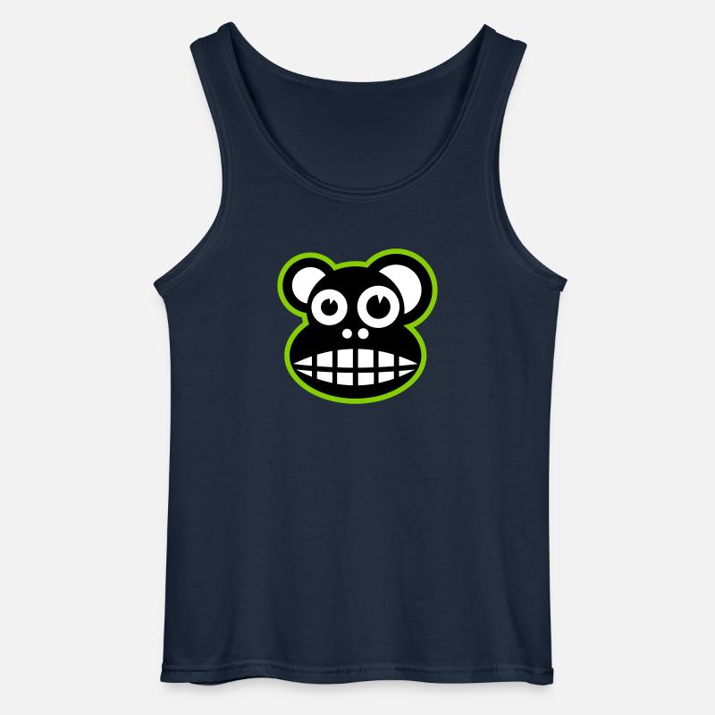 Lustiger Affe - Gildan Männer Tank Top - Navy