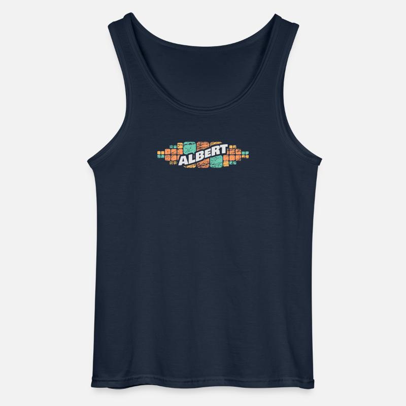 Albert as a given name - Gildan Men’s Tank Top - navy