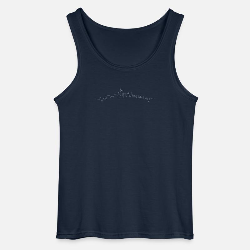Please upload the design image - Gildan Men’s Tank Top - navy